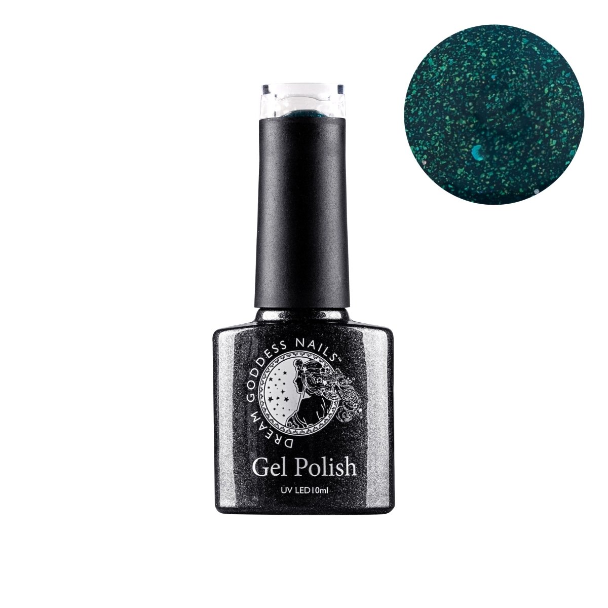 Dream Goddess Gel Polish 10ml EMERALD SPARKLE - Franklins